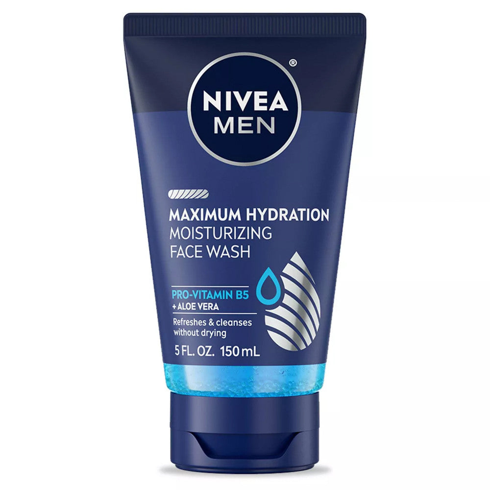 Nivea For Men Double Action Moisture Rich Face Wash, Vitamin Enriched - 5 Oz